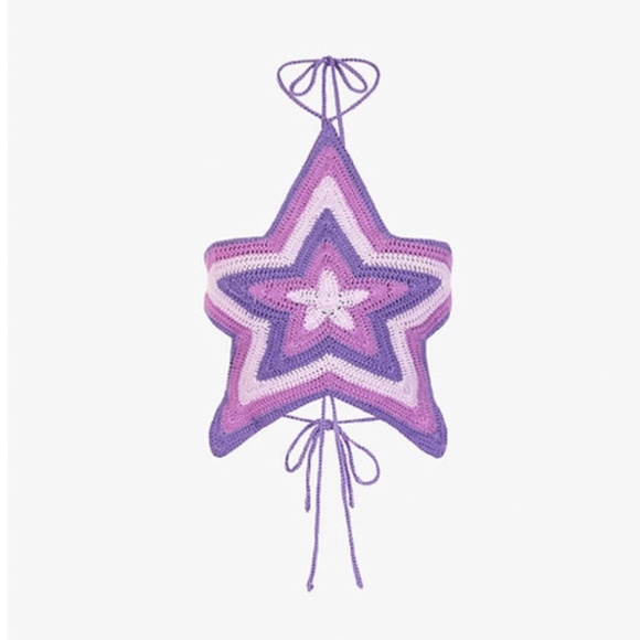 NWT House of Sunny Purple Star Tank Top - Picture 6 of 6